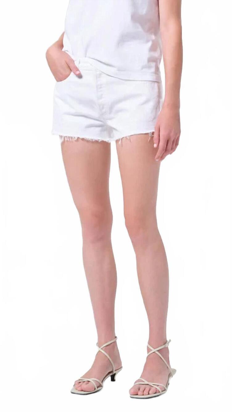 NEW AGOLDE parker vintage cut off short in marshmallow